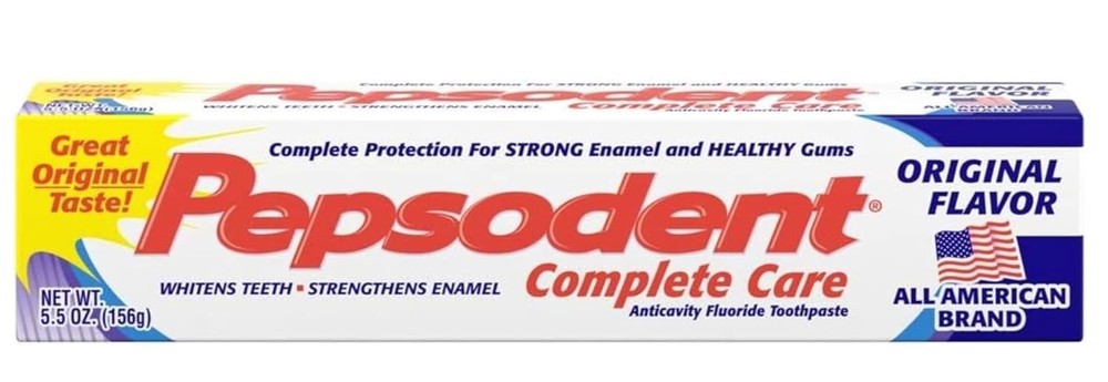 Pepsodent Complete Care Original Toothpaste 5.5 oz (Select Pack)
