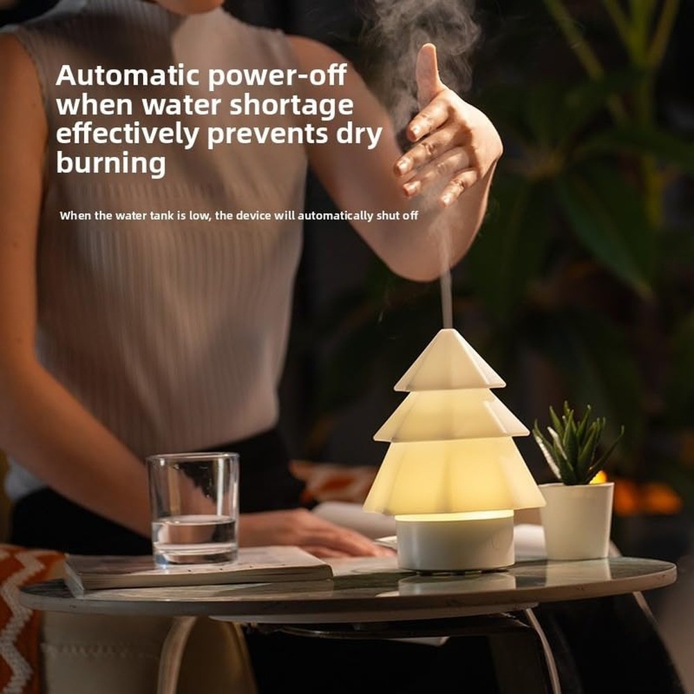 Christmas Tree Aromatherapy Machine, 3-in-1 Essential Oil Diffuser with Color...