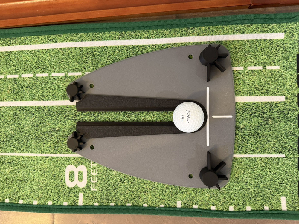 Custom 3D Printed Golf Putting Trainer Adjustable Gates Alignment Stimpmeter Aid