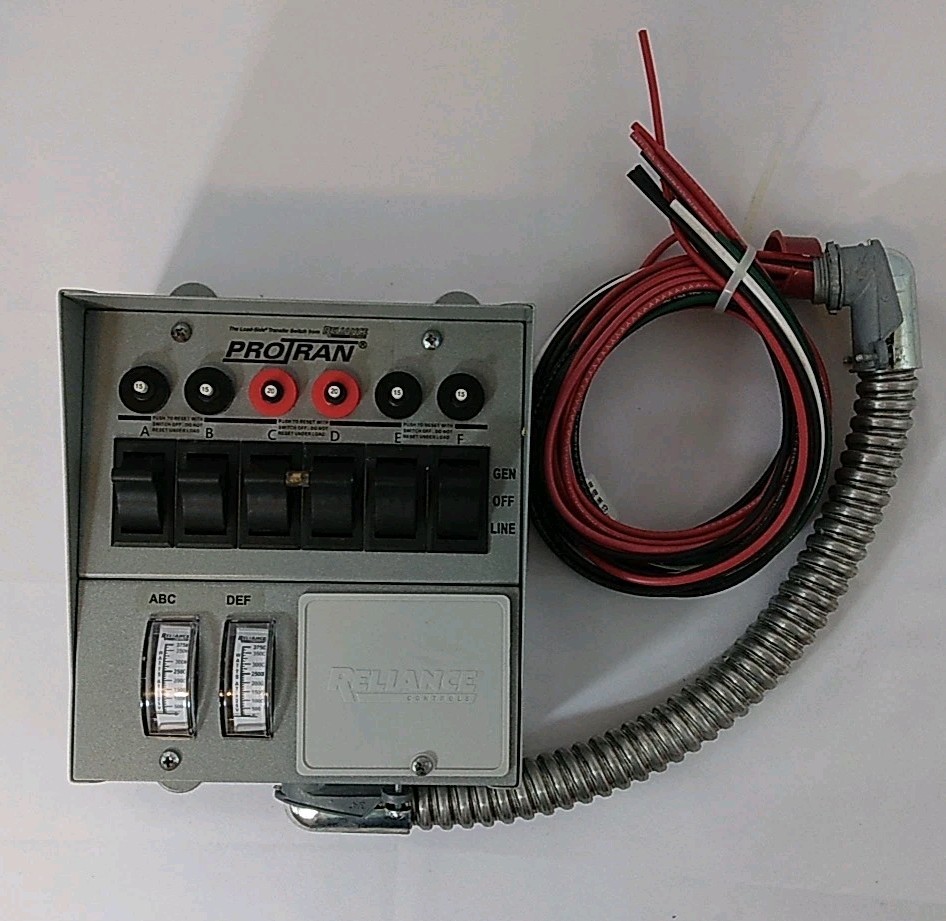 Reliance Controls ProTran Model 31406C Generator Transfer Switch