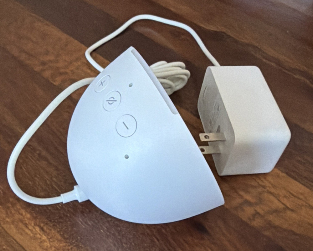Amazon Echo Dot 5th Gen Smart Speaker with Alexa – White and Gray