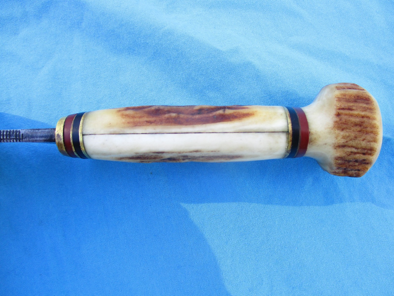 Vintage Marbles Stag Woodcraft Knife (As Is) w/ Aftermarket Sheath