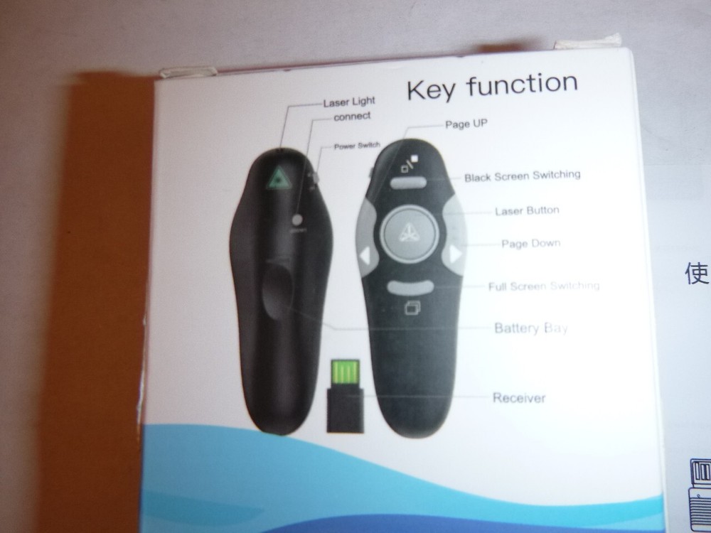 New wireless presenter laser pointer