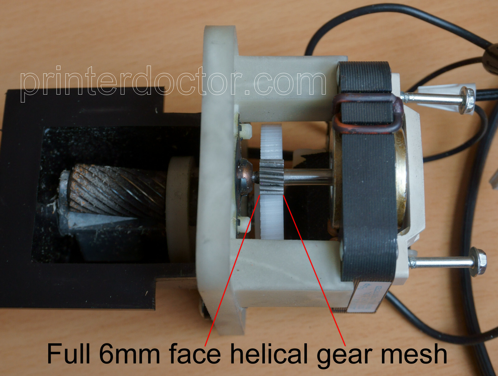 Improved Nylon replacement gear for Hunt Boston model 18 pencil sharpener 296A