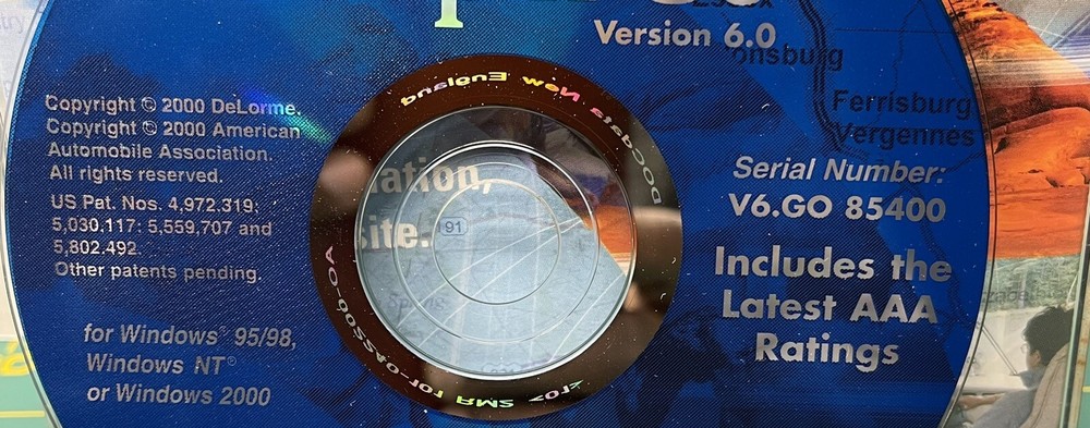 DeLORME Map’n’Go Version 6.0 For Windows 95/98 Genuine!