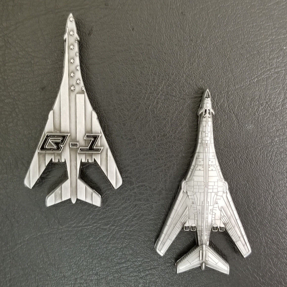 B-1 "The Bone" Lancer Bomber Military Aircraft Shaped Challenge Coin