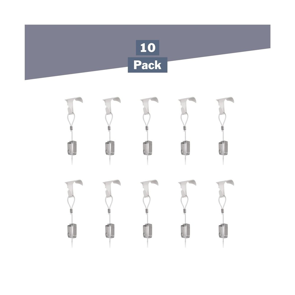 STAS 10-Pack Picture Molding Hook Set - Includes Crown Moulding Hooks + Clear...