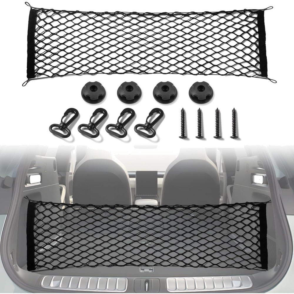Cargo Net Stretchable, Car Exterior Accessories, Adjustable Elastic Trunk Sto...
