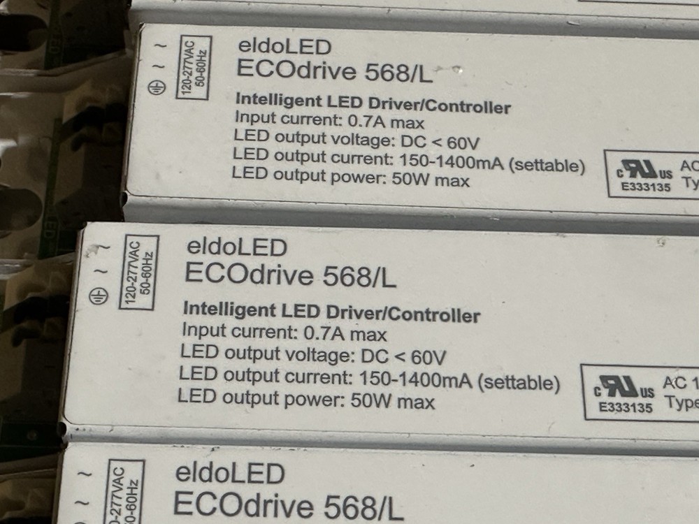(1) ELDOLED ECODRIVE 568/L ECO568L2 SETTABLE DIMMABLE LED Driver 50W New
