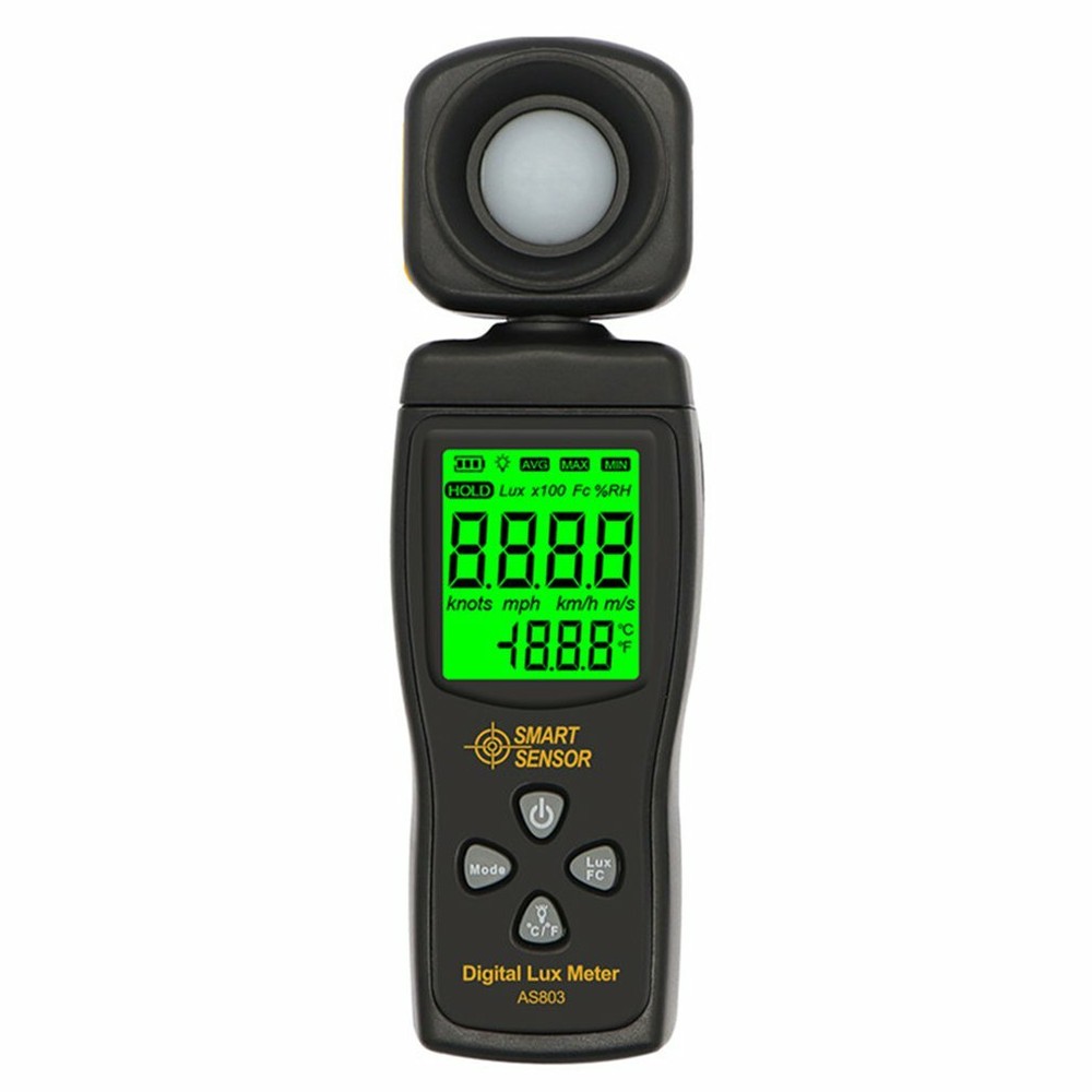 Light Meter Digital Lux Photometer Spectrometer Actinometer Luminosity Checker