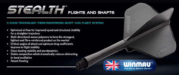 Winmau Stealth Molded Shafts Medium - White