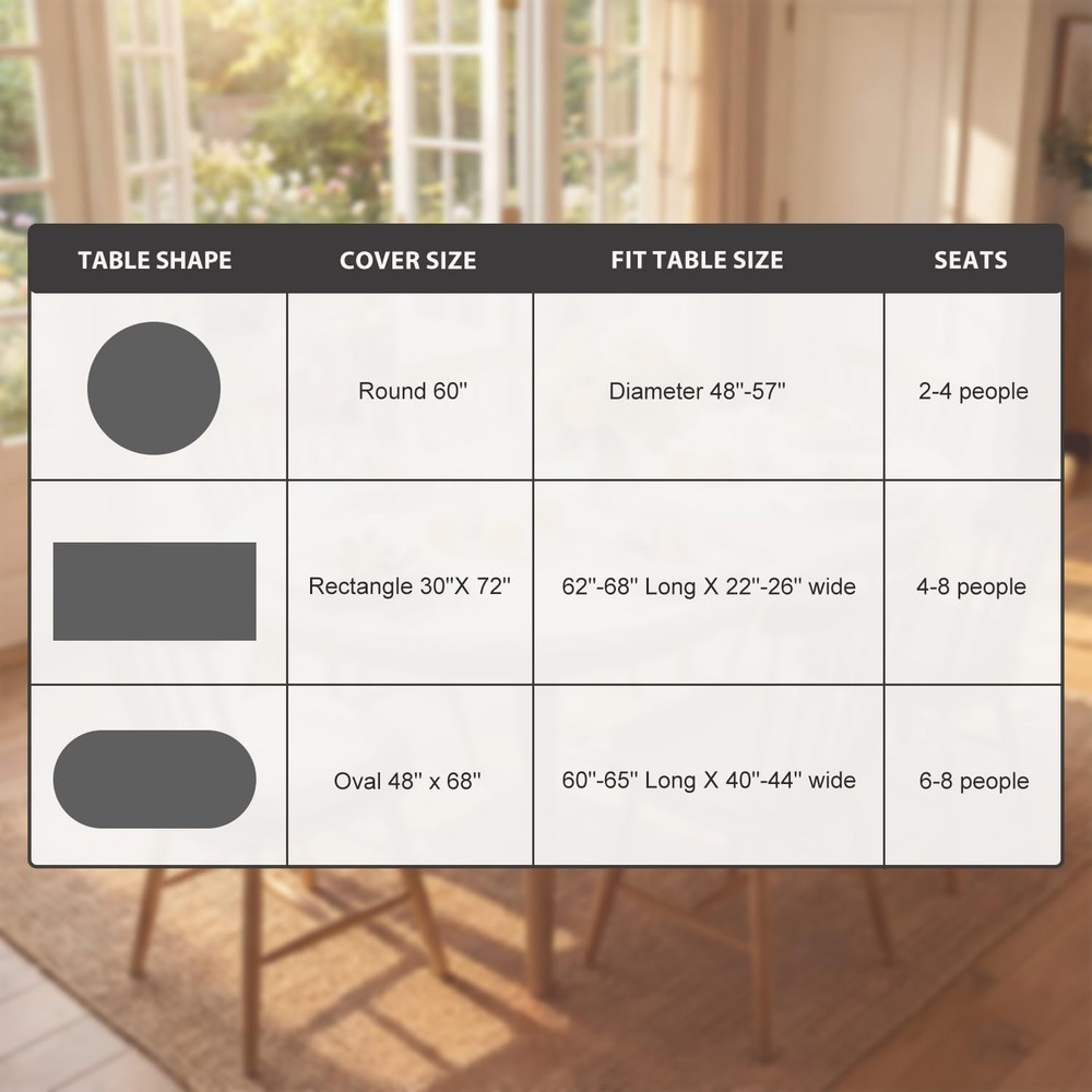 Spring Fitted Tablecloth 72 x 30 Inch Rectangular, Spring Daisy Floral Flower...