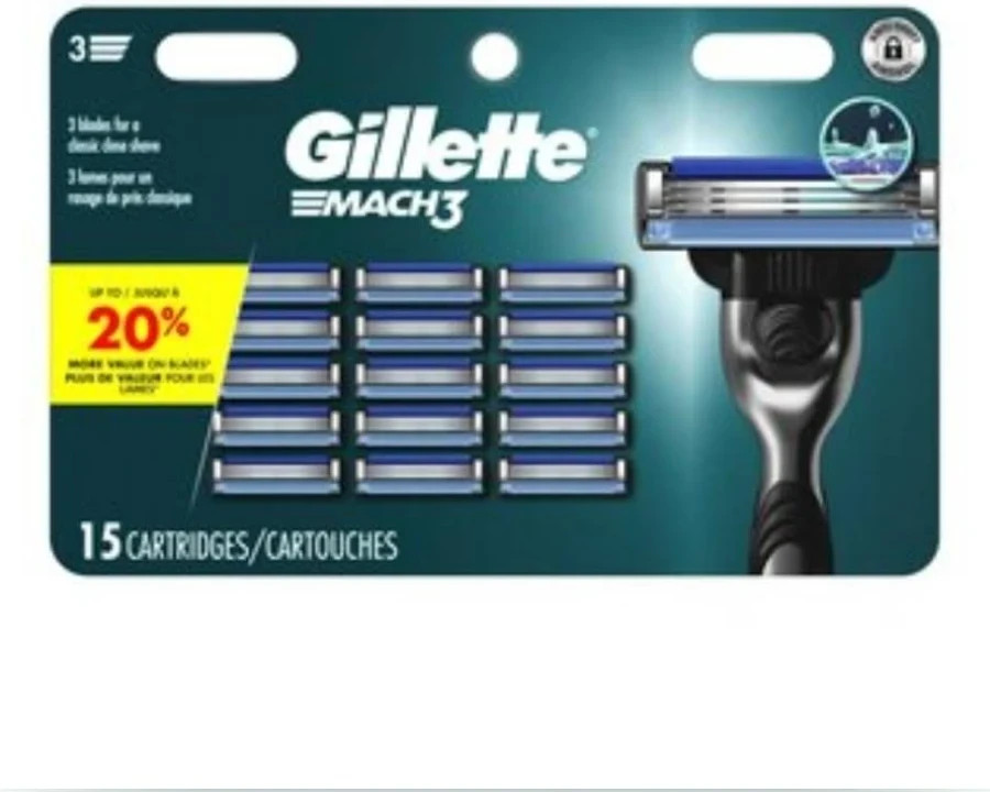 Gillette Mach3 Men's Razor Blade Refills - 15 Count