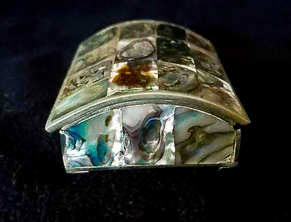 Abalone Silver Jewelry Box From Mexico