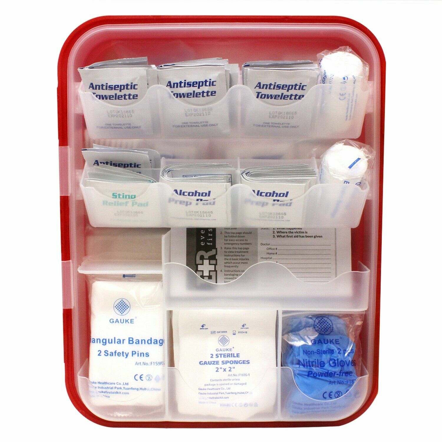 351 piece Emergency First Aid Kit Home Workplace Survival OSHA ANSI COMPLIANT