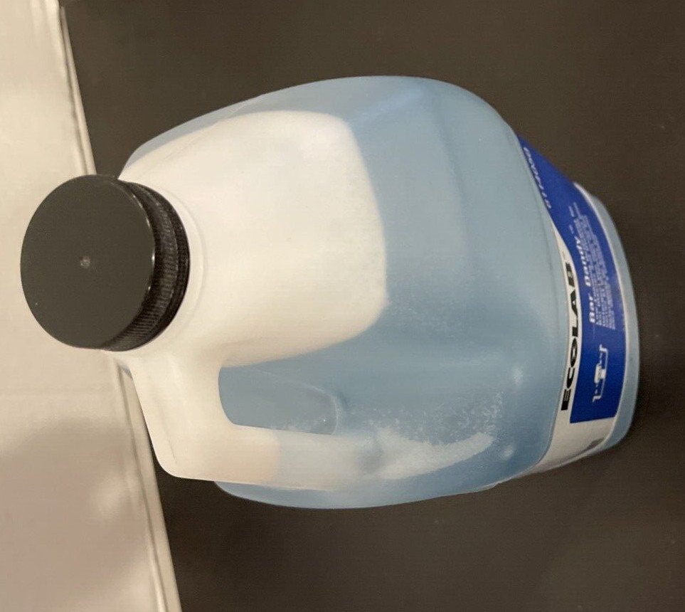 Ecolab Bar Dandy 6114050 Detergent for Bar Glasses and Utensils, 1Gal