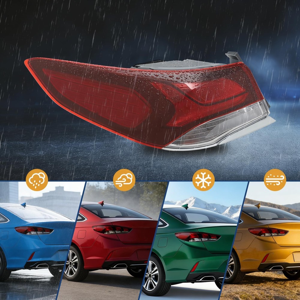 Tail Light Assembly for 2018-2019 Sonata Halogen Left Driver 92401C2500