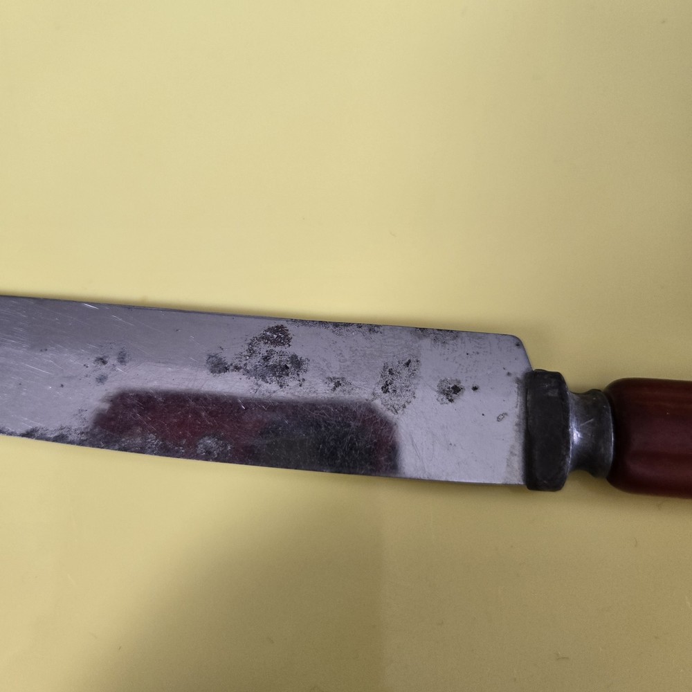 Vintage Bakelite Red Handle Knife Stainless Blade