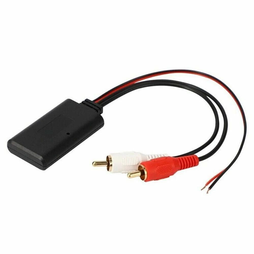 2Pcs Car Audio Stereo Bluetooth AUX Receiver Module RCA Interface Cable Adapter