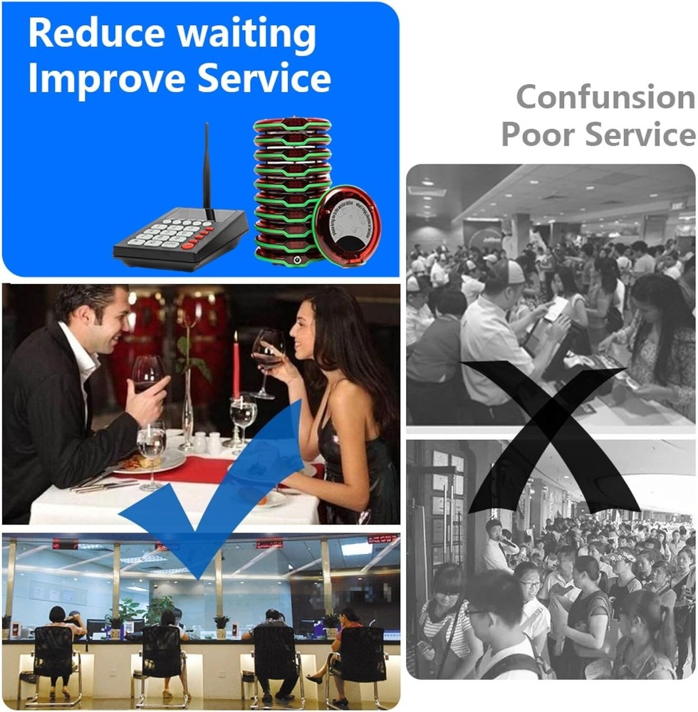 Restaurant Pager System Restaurant Call Coaster Pagers Wireless Calling System