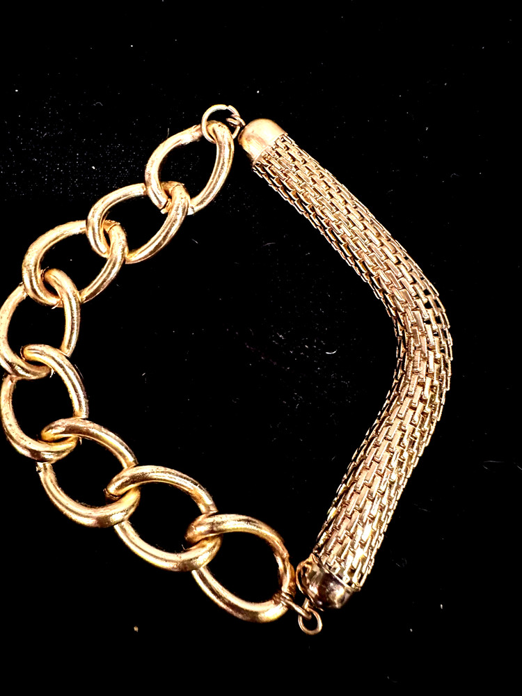 2 Fashion Bangles - Adjustable Stretch - EUC