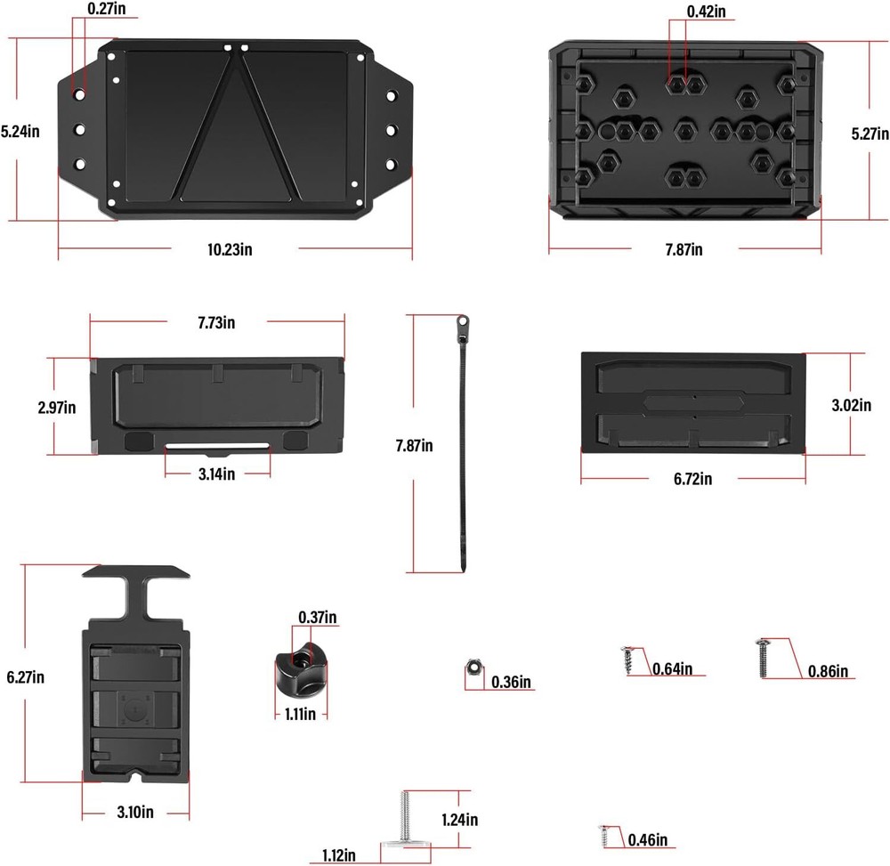 REPLACE FOR YAKATTACK CELLBLOK CLB-1002 TRACK MOUNTED BATTERY BOX