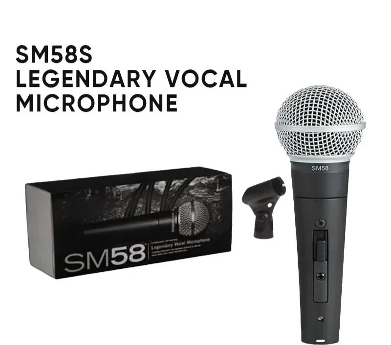 SM58S Dynamic Vocal Microphone With On/Off Switch US