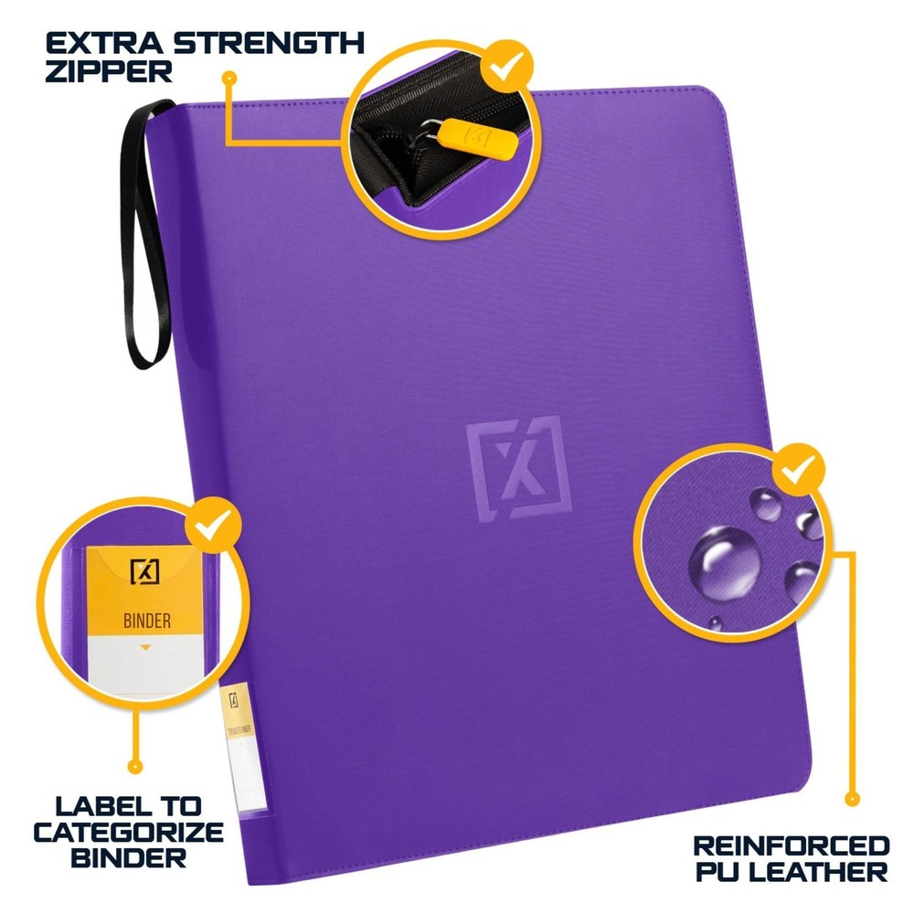 Toploader Binder for 252 Cards | 20 Included | 9-Pocket Storage Solution