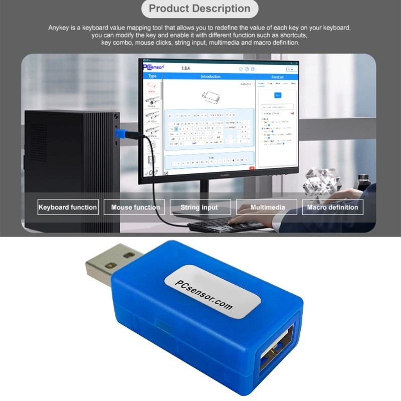 Essential USB Keyboard Remapper Keyboard Modifier for Tailored Key Assignments