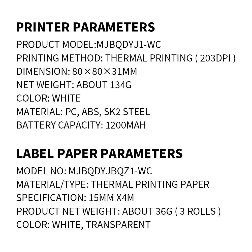 XIAOMI Label Printer Portable Mini Bluetooth Thermal Shipping Address Barcode AU
