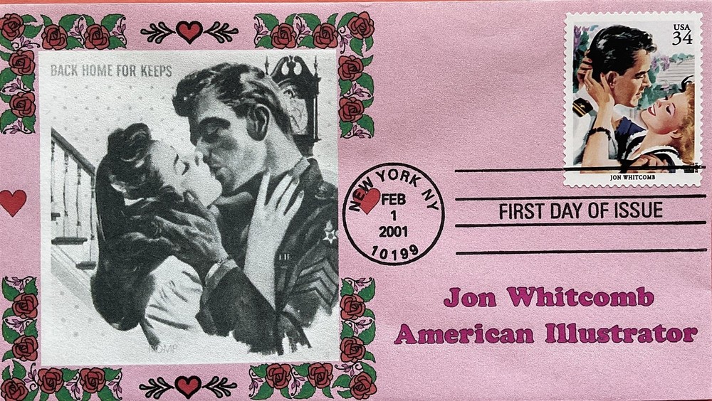 Romp Cachets 3502 American Illustrator Jon Whitcomb Back Home for Keeps