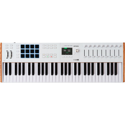 Arturia KeyLab 61 mk3 Professional MIDI Controller and Software (White)