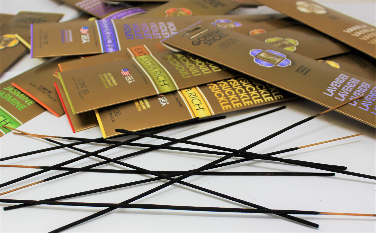 Gonesh Premium Incense Sticks 20 Pack: Choose Scent BUY 4 GET 4 FREE (8 IN CART)