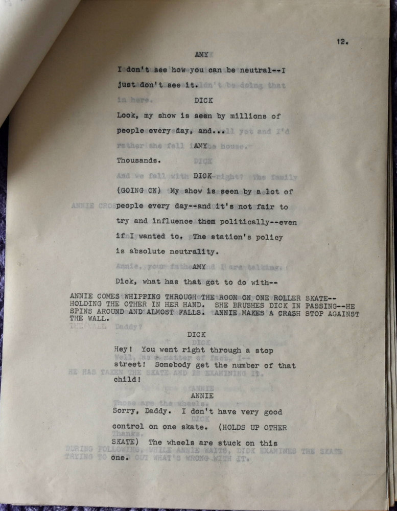 1970s The New Dick Van Dyke Show Original Type Written Screenplay Script
