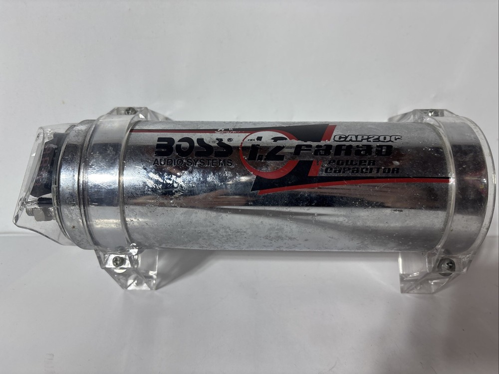 BOSS 1.2 POWER CAPACITOR W/ DIGITAL DISPLAY FARAD VINTAGE Untested