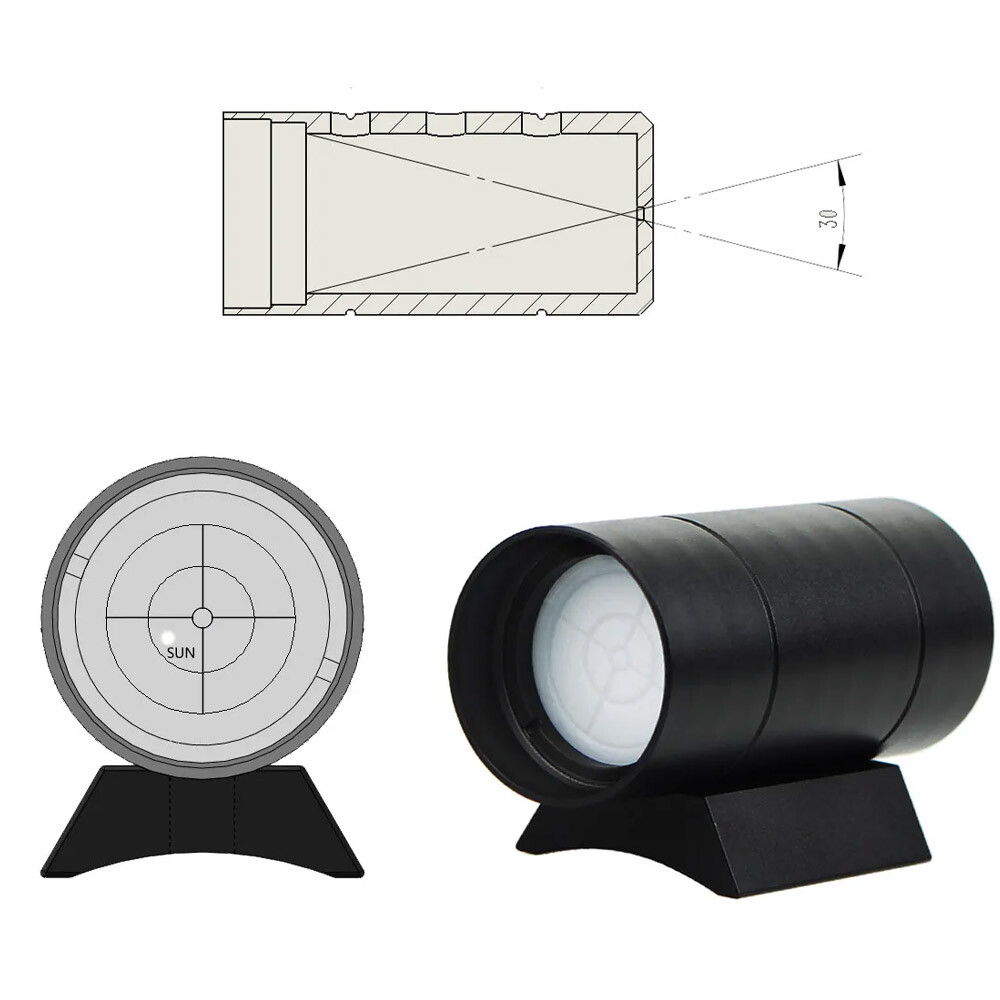 Solar Finder Scope Metal for Sun Positioning Solar Eclipse Observation +Base Kit