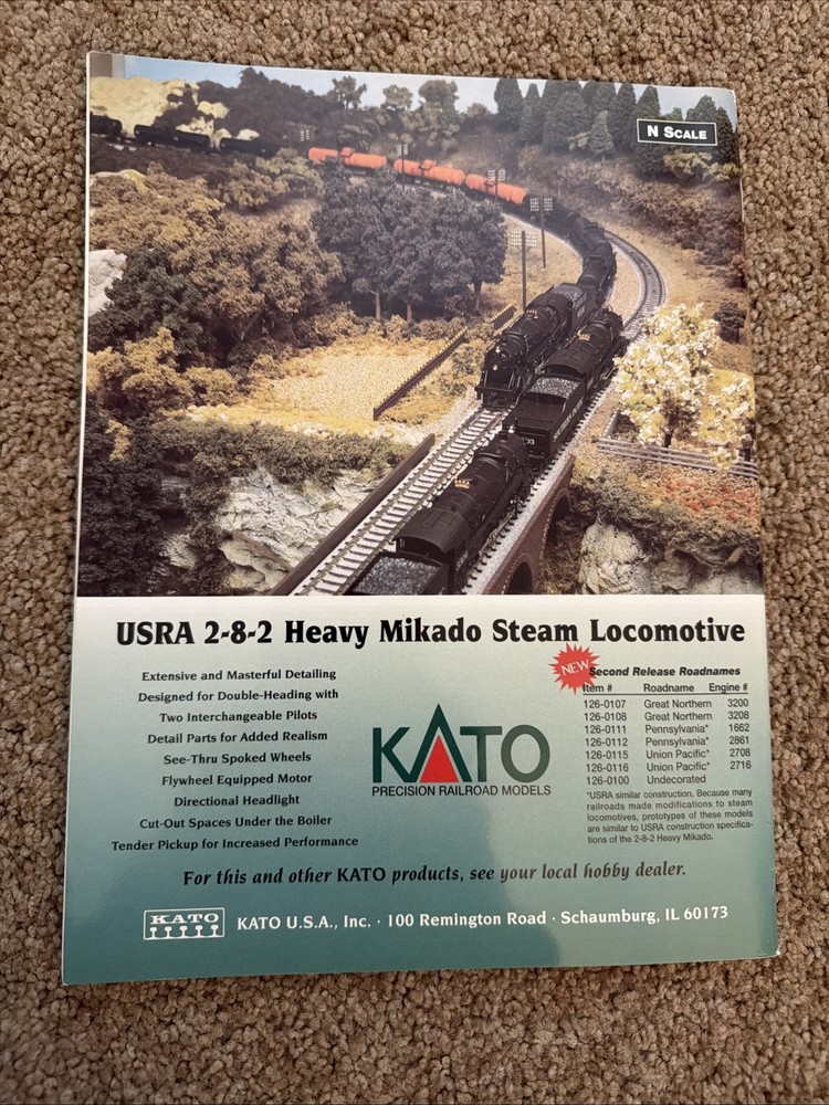 3 N-Scale Magazines 1996