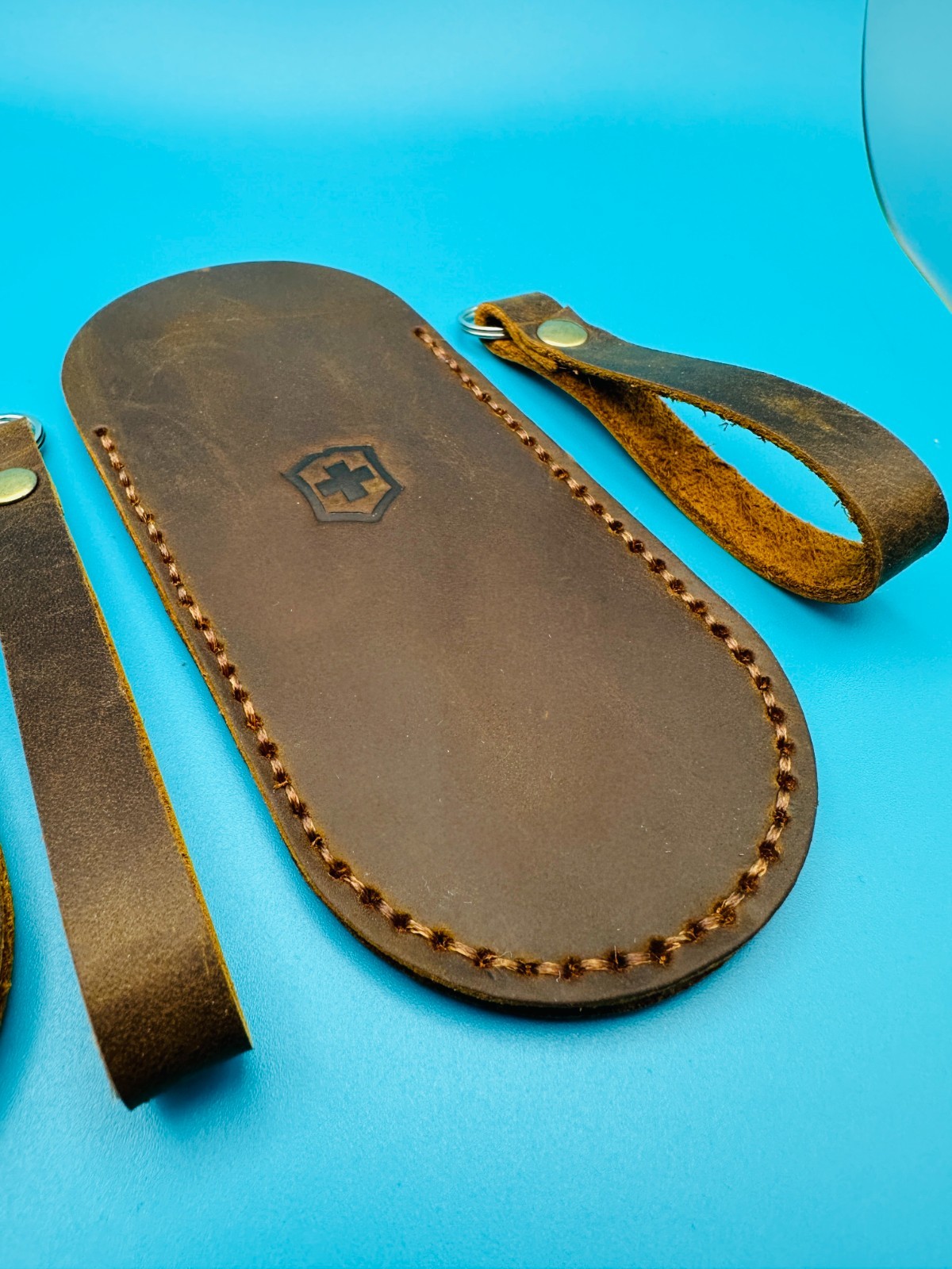 Leather Sheath Cowhide Holster Case for Victorinox Swiss Army Knife 58 91 111mm