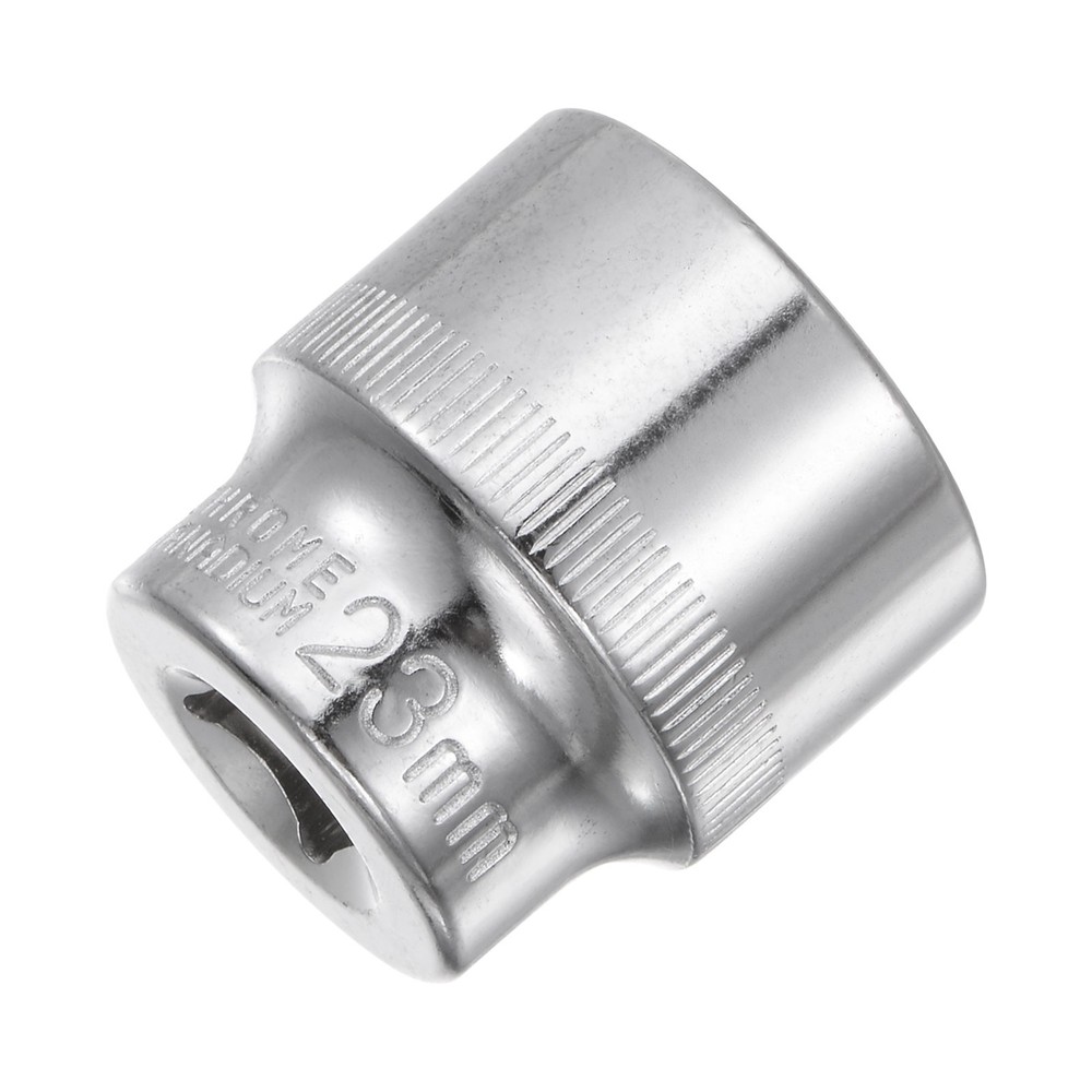 6-Point Shallow Socket 3/8" Drive 23mm Cr-V Metric Socket