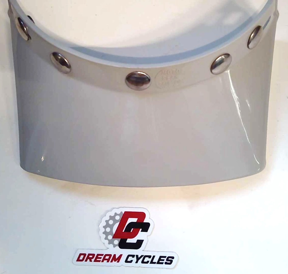 NOS GENUINE Vintage Paulson 5 Snap Moto Peak Helmet Visor GRAY AHRMA VMX MX