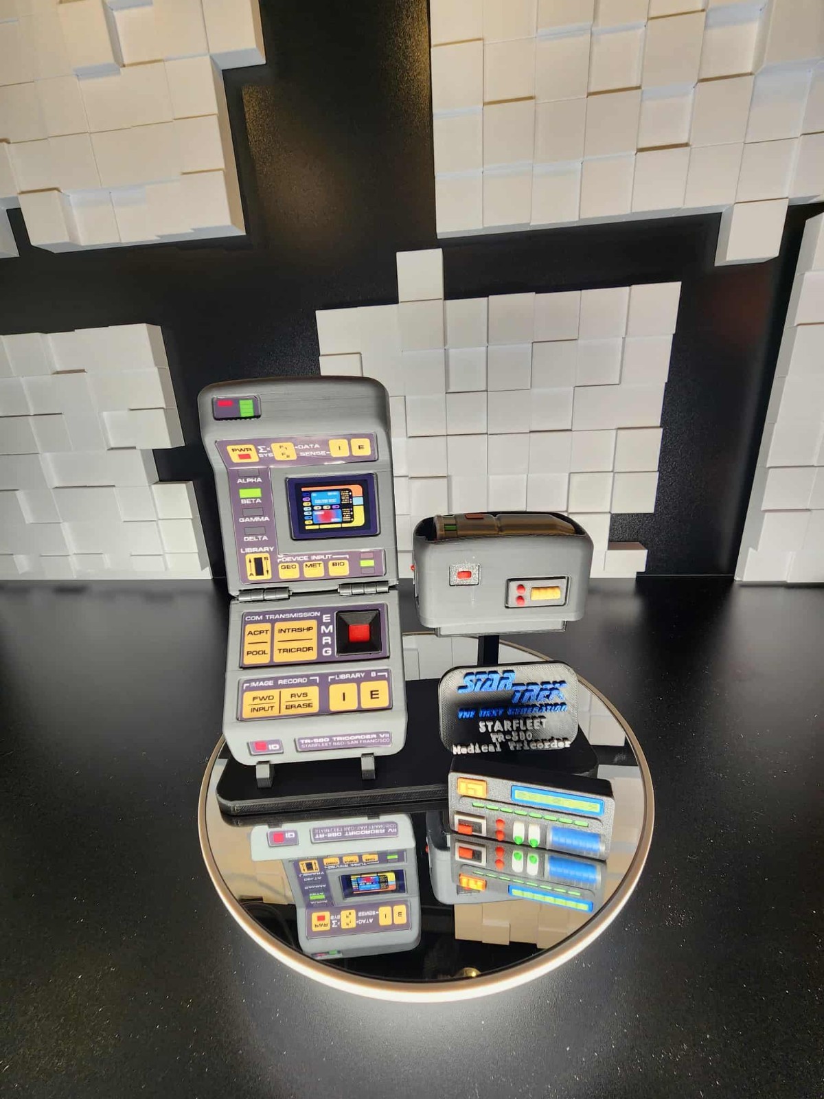 Star Trek - TNG - TR-580 Medical Tricorder - With Stand - Updated 9-23-25