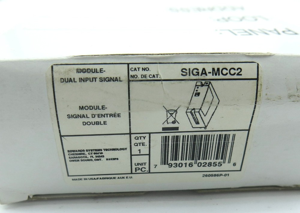 EDWARDS SIGA-MCC2 DUAL RISER INPUT MODULE FIRE ALARM BRAND NEW
