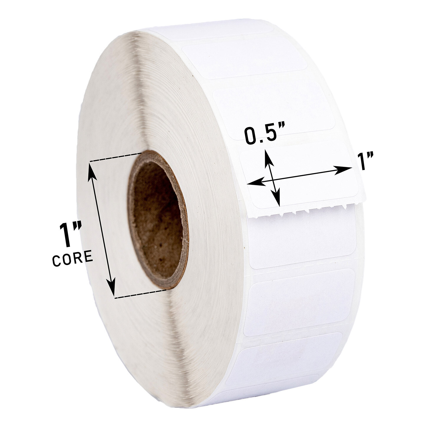 ZEBRA / ELTRON 1x0.5 (1" x 1/2") Direct Thermal Labels - (1) Roll of 2430