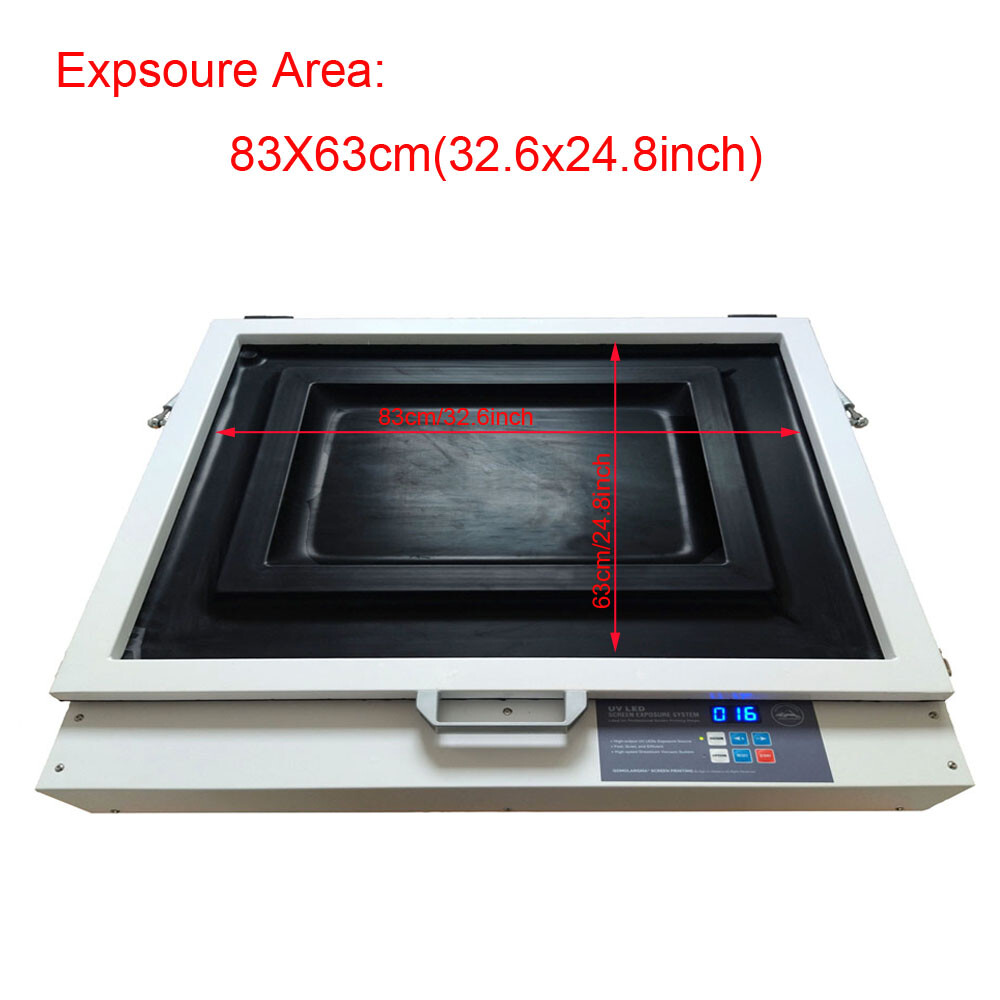 60 x 80cm Screen Printing Tabletop Precise Vacuum LED UV Exposure Unit