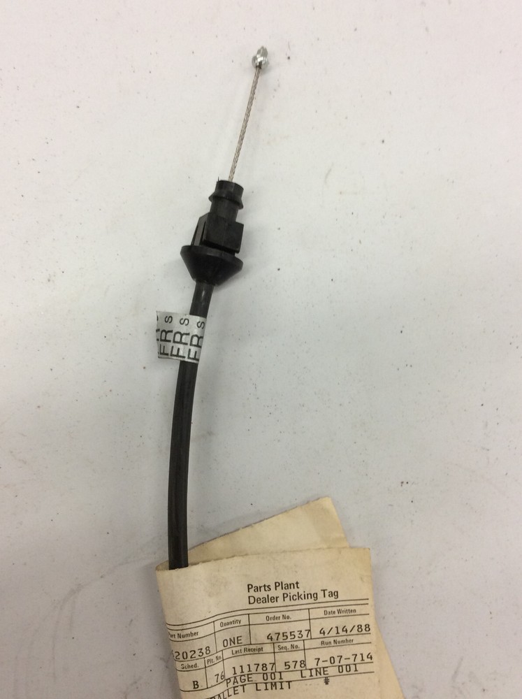 NOS GM Throttle Accelerator Cable Part #1620238 UNKNOWN APPLICATION