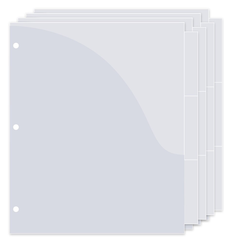 Binder Pockets 1/3 Tab, 12-Pack