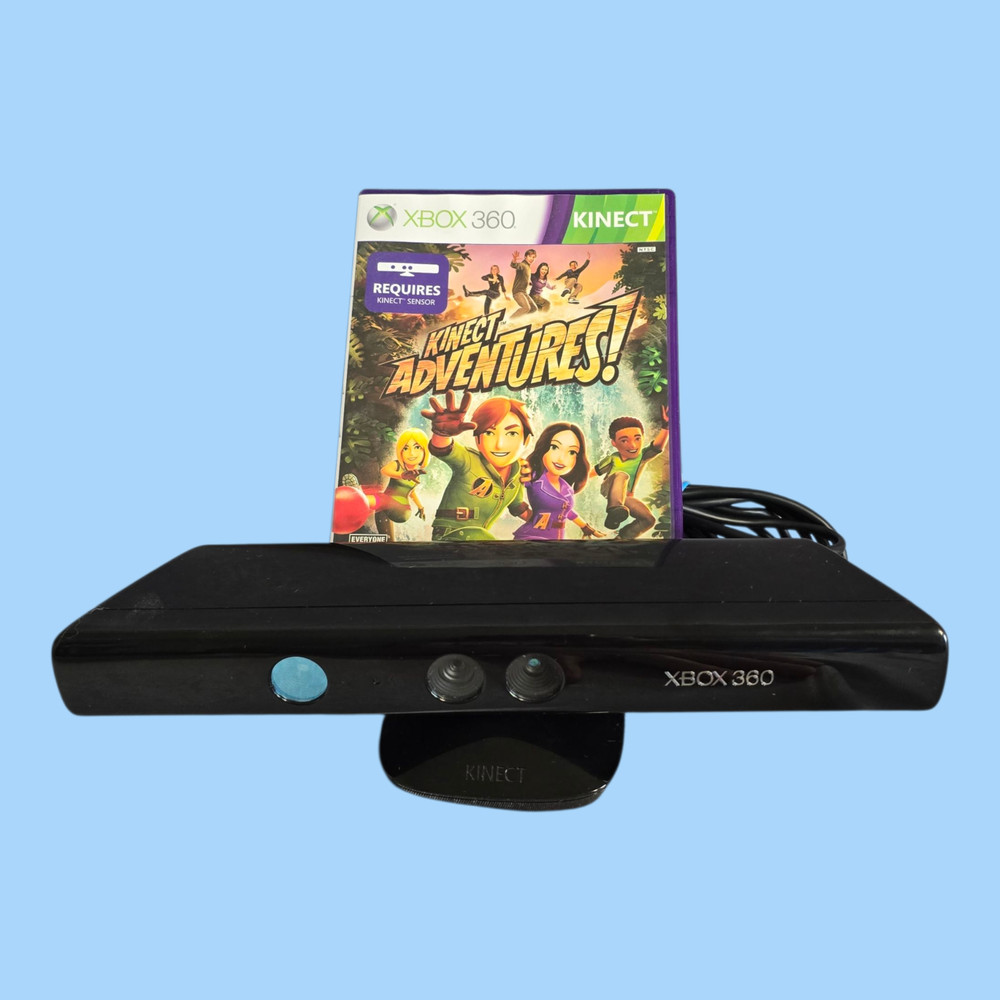 Microsoft Xbox 360 Kinect Sensor Model 1414 w/ Kinect Adventures! Game