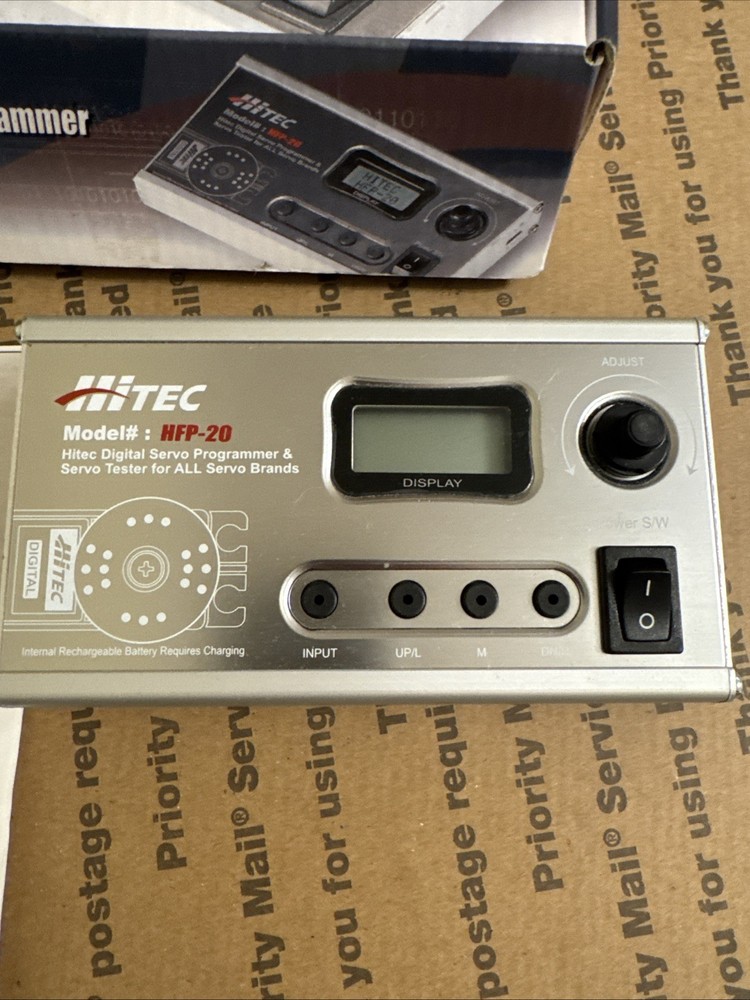 Untested Hitec Digital Servo Programmer HFP-20 in Original Box (Please Read)
