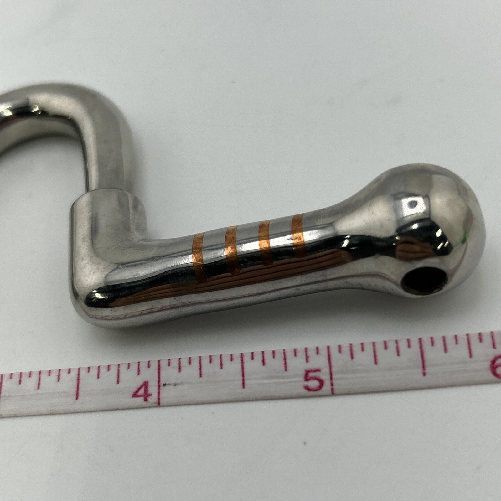 Ported Mullen Mouth Horse Bit w/ Copper Inlays Western Curb Mouthpiece 6.25" OAL