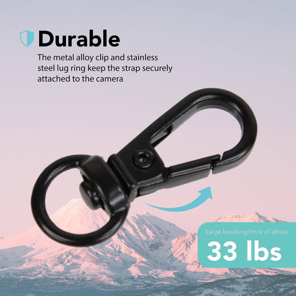 Foto&Tech Small Quick Release Adapter Clip for Camera with 1 Piece, Black